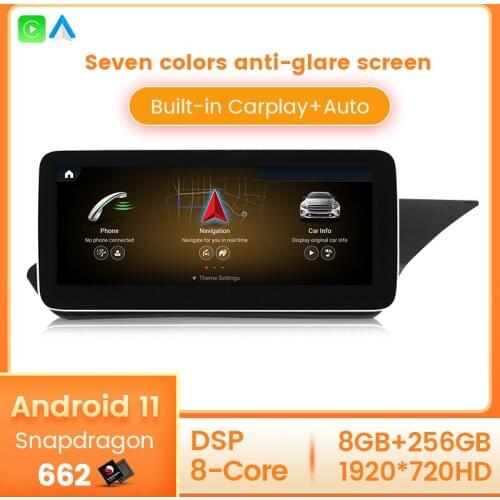 1920X720 4G LTE Eight core 8GB+128GB android 10 car radio multimedia player for Benz E Class W212 E200 E230 with gps navigation