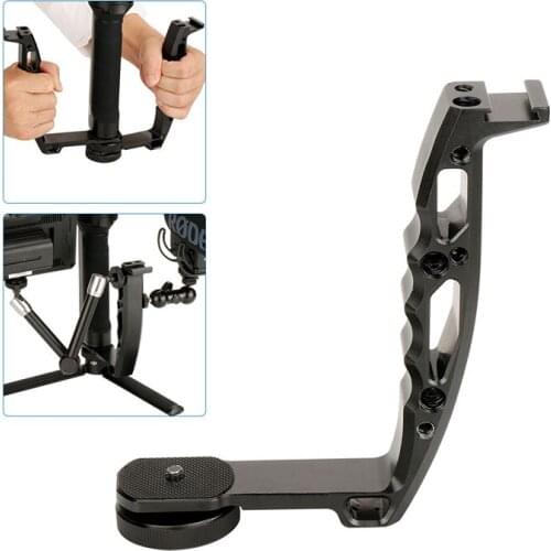 Dji Osmo Mobile 2 Ronin S Handle Mount for Gimbal L Bracket TransMount Mini Dual Grip for Monitor LED Light Smooth 4 Q Vimble 2