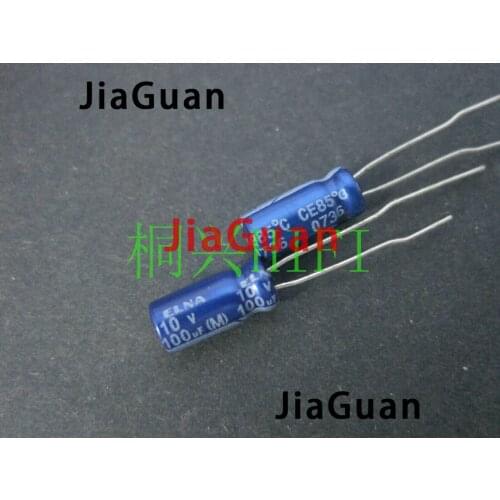 50pcs NEW ELNA RE3 10V100UF 5X11MM audio electrolytic capacitor 100uF/10V blue robe 100UF 10V RE3-10V101ME3