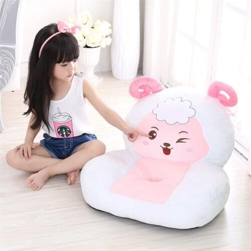 Fancytrader Cute Stuffed Soft Animals Plush Chair Mini Sofa Anime Monkey Pig Sheep Horse Pig Cow Mouse Dragon Snake Tiger Chick