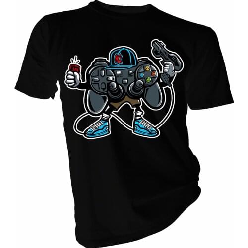 Play Station Gamer, PS3, PS4, Console, Game Controler Adult T-Shirt Men Cotton Tops T Shirt Fashion Classic Streetwear
