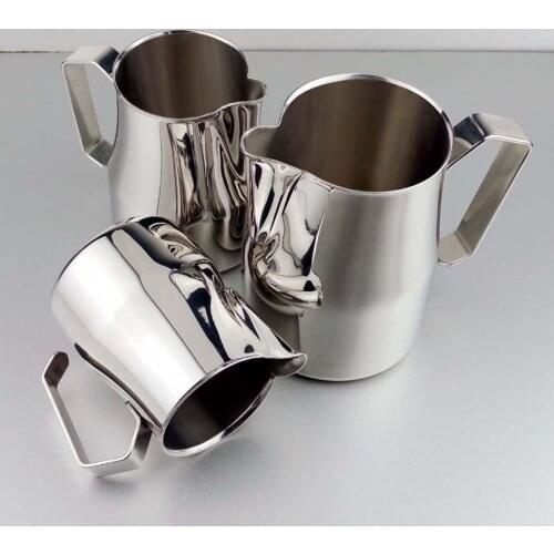 350ml-750ml Stainless Steel Pointed Beak Flower Drawing Jar Milk Making Cup Coffee Milk Making Pot Coffee Drawing Cup