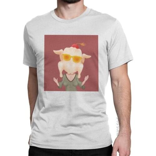 Monica Turkey Friends Mens T Shirt Classic TV Show Funny Hipster Tees Short Sleeve Round Neck T-Shirt Cotton Gift Clothes