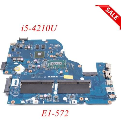 NOKOTION Z5WAH LA-B162P NBMLC11004 NB.MLC11.004 Main board For acer aspire E1-572 laptop motherboard i5-4210U NVIDIA 840M works