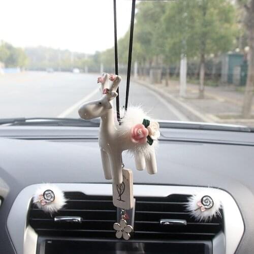 Car Pendant Hanging Cockhorse Car Interior Ornaments Decoration Rear View Mirror Accessories For Car Ornament Desk Ornament
