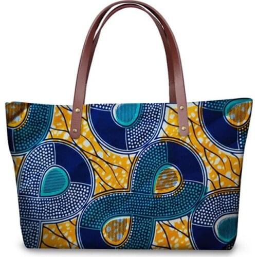 ELVISWORDS Luxury Womens Handbags Lady Top-handle Bags Vintage African Black Art Printing Ladies Handbag Tote Bags Bolsos Mujer