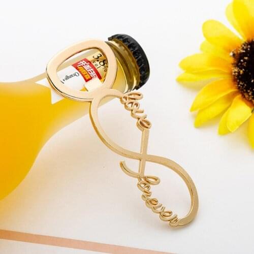 Wedding Gifts Wedding Promotional Gifts Creative LOVE Gold 8 Word Metal Beer Bottle Opener LX7456