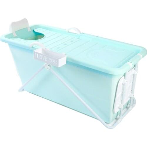 Lengthen Folding Portable Insulated Bathtub for Adults Inflatable Bath Straight leg Bathtub Food grade non toxic Soft material