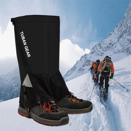 Outdoor Durable Waterproof Highly Breathable Hiking Climbing Hunting Double-Deck High Gaiters Snow Legging Wraps