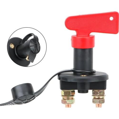 Car Battery Disconnect Switch Power Isolator 1 Removable Keys For Truck Marine ATV Cut Off Kill Switch Car Accessories