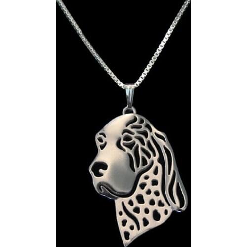 New Unique Romantic Gold Silver Color Bracco Italiano Pendant Necklace Hunger Games Necklace Women Best Friend Choker