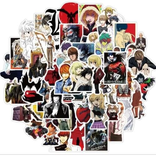 10/30/50Pcs/Set Japanese anime Death Note For Snowboard Laptop Luggage Fridge Car- Styling Vinyl Decal Home Decor Stickers