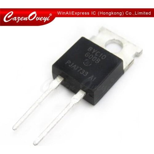 10pcs/lot BYC10-600B BYC10-600 BYC10 TO-220-2 In Stock
