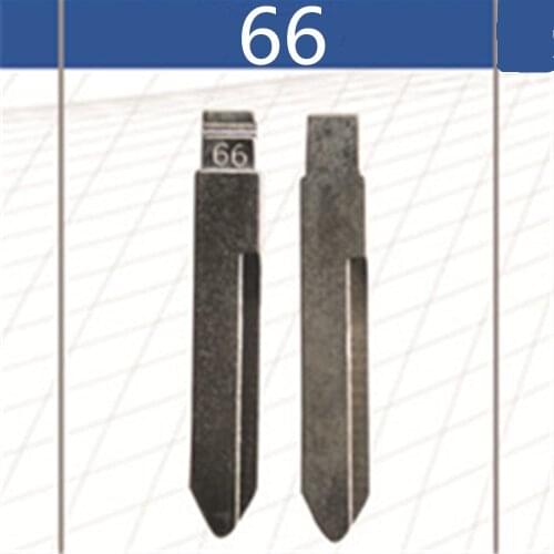 2 Pcs Uncut Replacement Car Key Blade for BYD F0 Car Key No.66 Car Key Blank Blade