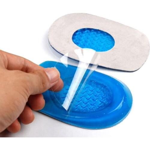 200pair/lot Silicone Gel Insoles Heel Cushion Soles Relieve Foot Pain Protectors Spur Support Shoe Pad Feet Care Inserts SN492