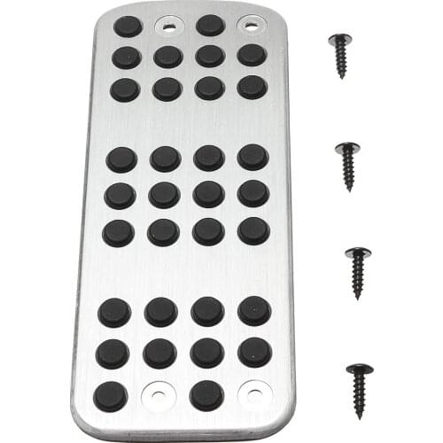 Car foot rest pedal board foot pad cover for Peugeot 206 206CC 207 non-welded non-slip aluminum