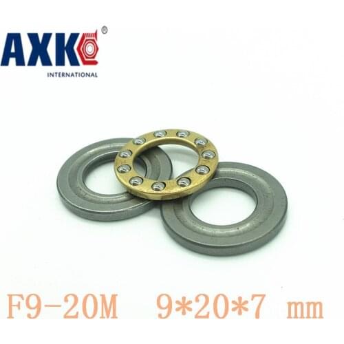Axk 10pcs Free Shipping Axial Ball Thrust Bearings F9-20m Plane Thrust Ball Bearing Abec5 9*20*7 Mm