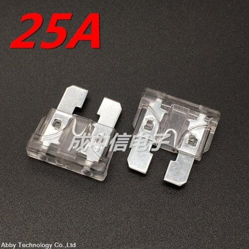 Free Shipping 100pcs Car Fuse 25A 25 AMP Medium Size