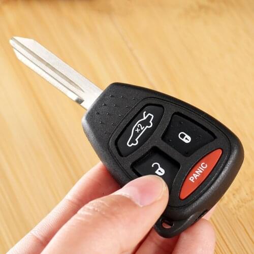 Car Remote Key Case Shell for JEEP Commander Grand Cherokee 4 Buttons Auto Cut Key Case Cover Replacement Shell for Jeep