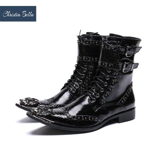 Men's Motorcycle Boots Christia Bella China