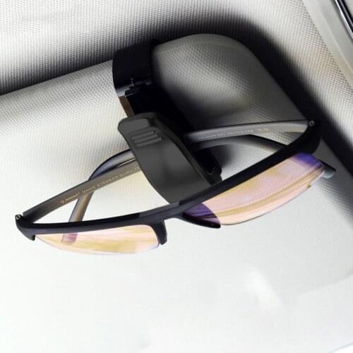 Glasses Holders for Car Sun Visor, Sunglasses Holder Clip Hanger Eyeglasses Mount, Double-Ends Clip Car Glasses Holder
