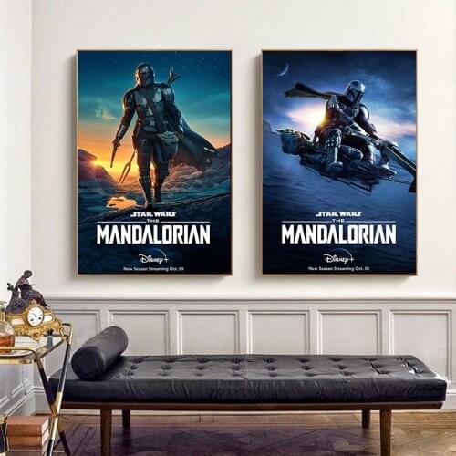 Disney Popular The Mandalorian High Definition Poster Canvas Painting Wall Art Picture for Living Room Home Decoration No Frame