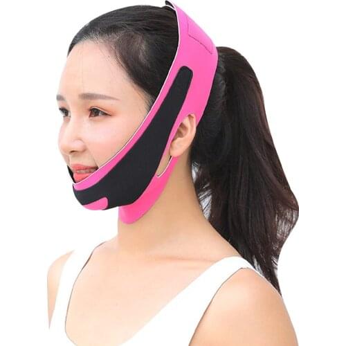 Elastic Face Slimming Bandage V Line Face Shaper Women Chin Cheek Lift Up Belt Facial Anti Wrinkle Strap Face Care Slim Tools