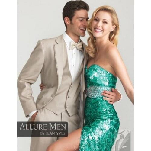 Handsome 4 Pieces New Design Mens Business Dress 2 buttons wedding suit for men groom Dresses Best Man Dresses