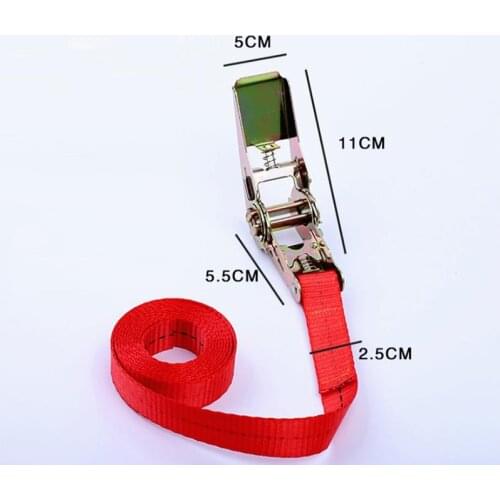 JOORMOM 5M*2.5cm Car Carriage Strap Fastener Ratchet No Hook Rope Car Clip Fastener Auto Car Accessories