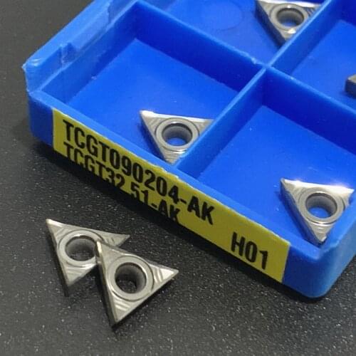 10PCS High Quality TCGT090202 AK H01 TCGT090204 AK H01Aluminum Cutter Blade Insert Cutting Tool Turning Tool CNC Tools