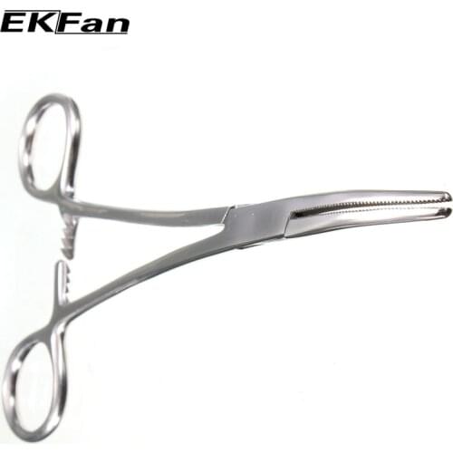 HOT New 18cm 7" Fly Fishing Locking Elbow Scissors Pliers Hemostat Fishing Decoupling Device Take hook Remover