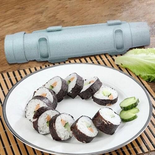 DIY Sushi Maker Machine Sushi Bazooka Sushi Mold Roller Rice Mold Japanese Kitchen Gadgets Machine Vegetable Meat Rolling Tools