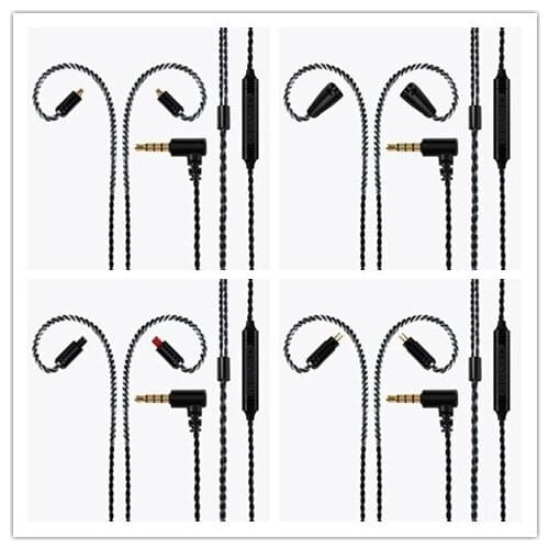 Headphone upgrade line IE80 SE215 0.78mm IM50 mmcx A2DC silver plated headphone cable with mic