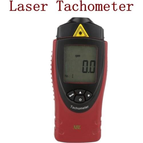 Professional Laser Tachometer Wide Measure Range:100 to 30000 rpm;1.7-500rps Resolution 0.1 rpm Photo Tachometer High Precision