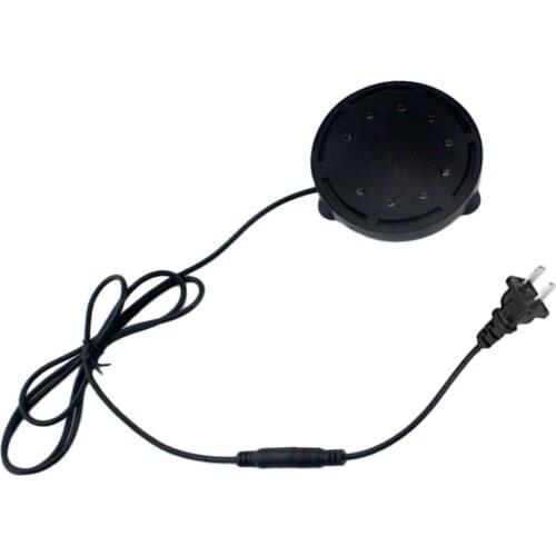 Multi-Colored Round LED Aquarium Air Stone Disk With Auto Color Changing LEDs
