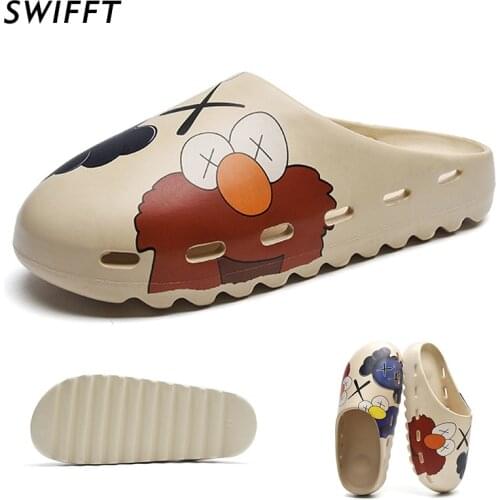 Sandals for Women Men Breathable Beach Shoes Unisex Fashion Fashion Garden Thick Sole Shoes Trekking Wading Anti-Slip Size 35-46