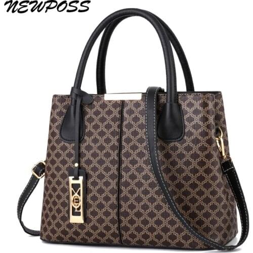 Newposs 2021 Fashion Women Handbags Tassel PU Leather Totes Bag Top-handle Embroidery Bag Shoulder Bag Lady Simple Style