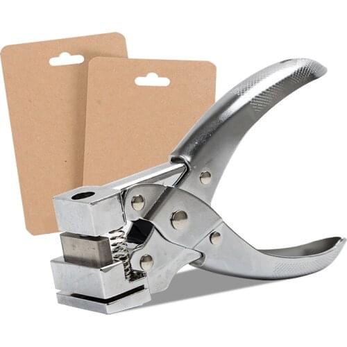 T Shape Hole Punch Butterfly Shape Hanging Holes Punches Manual PVC Card Punch and ID Card Slot Hole Punch