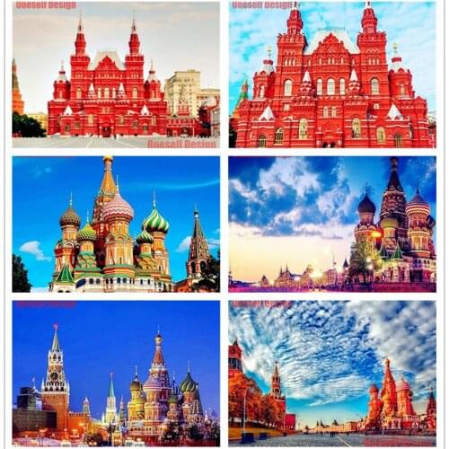 Top popular Ancient castle5d diamond painting full square diy diamond embroidery full set Ancient castle 5d diamond art kit