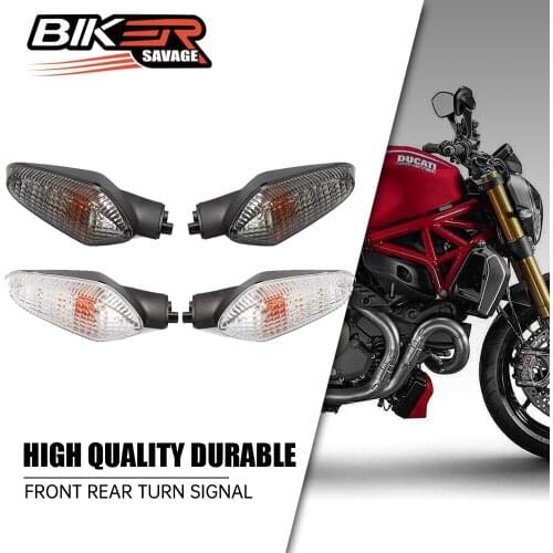 For DUCATI Streetfighter MONSTER 659 969 796 797 821 Front Rear Turn Signals Accessories Motor Flashing Indicator Acrylic Light