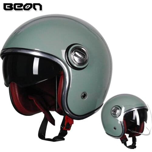 BEON B-108A motorcycle helmet 3/4 open face retro helmets motocross vintage casque Moto Casque Casco Capacete