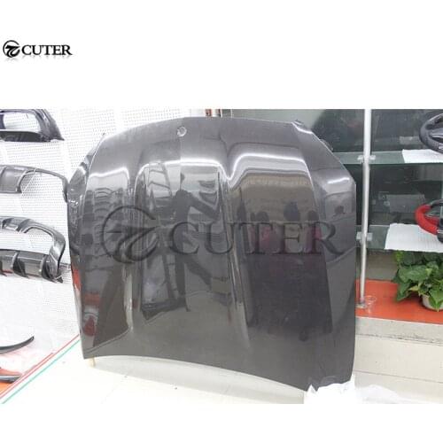 W205 AMG style Single side Carbon fiber engine hood with cover vents car bonnet for Mercedes Benz W205 C300 2015