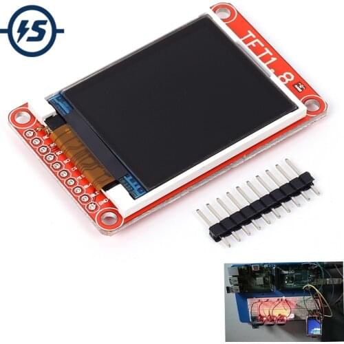 1.8" 1.8 Inch TFT LCD Screen ST7735 128x160 Dot Matrix Support Micro SD Card for Arduino Micro SD TFT LCD Display 3.3V 5V