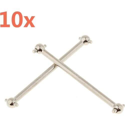 10Pieces RC Cars 02003 Dogbone 61mm 2pcs Spare Parts Upgrade Acessories For 1/10 R/C Model Car AMAX HSP Himoto