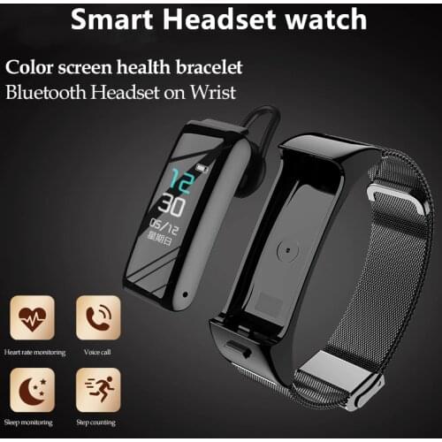 2 in 1 Smart Watch 2020 Bluetooth Bracelet with Headset smart watch headphones SmartWatch sports headset