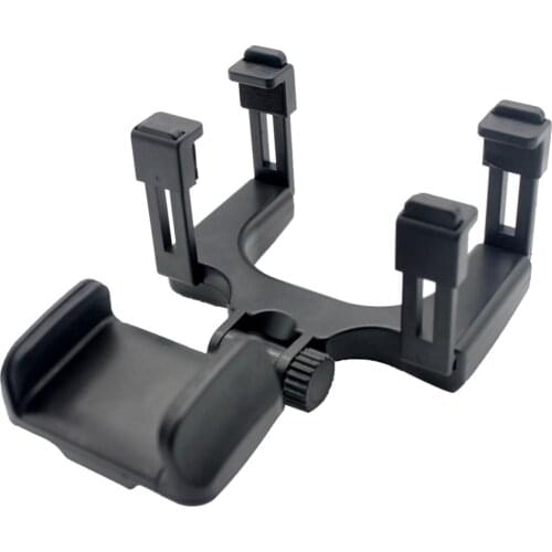 360 Degree Car Rearview Mirror Mobile Phone Holder Black Multi-Function