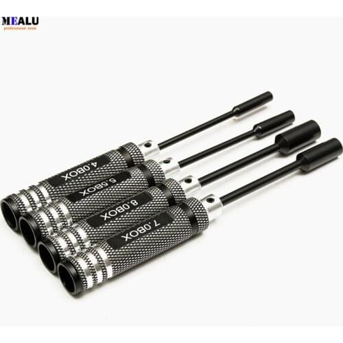 4 Pcs Metal 4.0 5.5 7.0 8.0 Mm Hex Screwdriver Tools Nut Key Socket Screw Driver Wrench Set