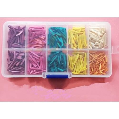 600pcs Set Dental materials Disposable Restoration Interdental Composite Contoured Wood Wooden Wedges