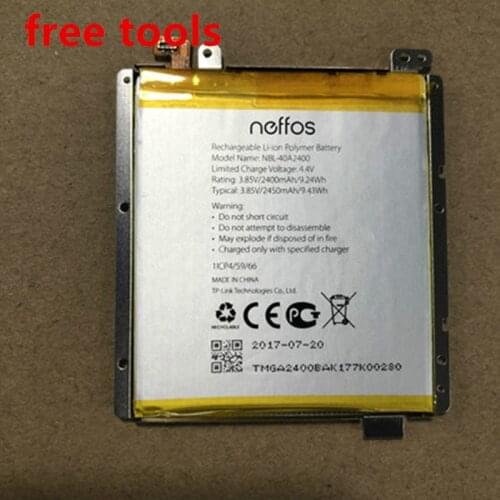 New 2400mAh NBL-40A2400 Replacement Battery for TP-link Neffos Y5s TP804A TP804C Rechargeable Bateries Bateria