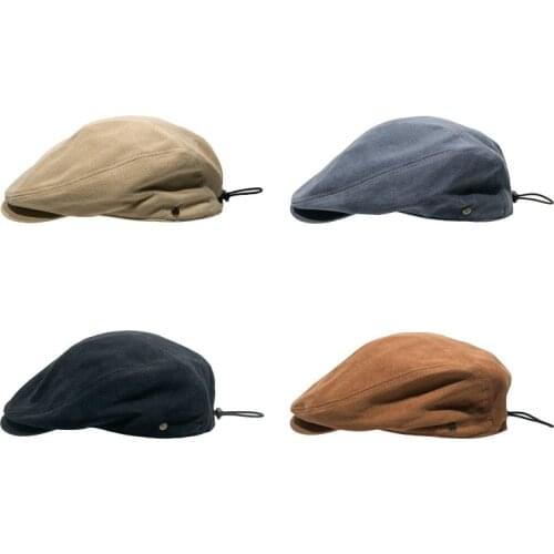 British Style Berets Hat Men Streetwear Trend Newsboy Hat for Women Flat Peaked Caps Cotton Duckbill Cap Spring Autumn Bonnet